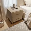 Ensemble de 2 tables de chevet ProximaX en velours beige Voir les images du produit 3
