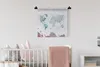 MuchoWow® Wandteppich Wandbehang Weltkarte - Blau - Ölfarbe Produktbild-Vorschau 2