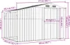 vidaXL Gerätehaus Anthrazit 277x192,5x179 cm Verzinkter Produktbild-Vorschau 7