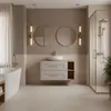 RODAN | Badschrank Hängend - 80 cm - Beige, Braun - MDF - Produktbild-Vorschau 8