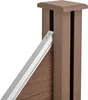 WPC zahradní plot Skloněný prvek Soukromí Screen Windbreak Náhled obrázku produktu 5