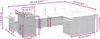 10-tlg. Garten-Sofagarnitur mit Kissen Beige Poly Rattan Produktbild-Vorschau 3