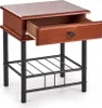 A single, open nightstand on a white background. Náhled obrázku produktu