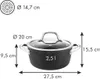 Tescoma Kastrol PRESIDENT Stone s poklicí ø 20 cm, 2,5 l Náhled obrázku produktu 3