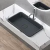doporro Vasque à Encastrer Lavabo Gris Noir Anthracite Mat Voir les images du produit 1