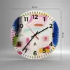 Wanduhr - Rund - Glasuhr - Abstraktion modern - 40x40cm - Produktbild-Vorschau 3