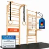 VALENESS® NEU Sprossenwand aus Holz mit Klimmzugstange, Produktbild-Vorschau 1