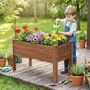 COSTWAY Aiuola rialzata in legno, aiuola per bambini, Anteprima dell’immagine prodotto 9