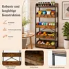 KOMFOTTEU Úložná police s 5 úrovněmi a 4 výsuvnými Náhled obrázku produktu 4