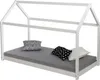 Dětská postel Homestyle4u 160x80 ve tvaru domečku, bílá, s Náhled obrázku produktu 9