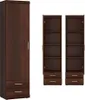 Schrank Wohnzimmer schmal 50 cm Nussbaum IMPERIA-129 Produktbild-Vorschau 1
