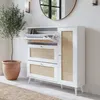 Rattan-Schuhkipper HWC-M37, Schuhregal Schuhschrank, 3 Produktbild-Vorschau 1