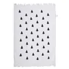 Clayre & Eef Gästehandtuch 40x66 cm Weiß Schwarz Baumwolle Produktbild-Vorschau 2