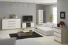 Meuble TV 120 cm en Sonoma et Blanc avec 2 Portes et Voir les images du produit 6