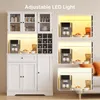 Keukenwandkast BEALIFE, 100x40x180 cm, met LED-verlichting, Productafbeelding-voorbeeld 4