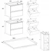 Rodan Waschbeckenunterschrank 140cm - Kaschmir Matt - mit Produktbild-Vorschau 7