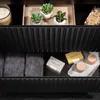 Waschtisch-Unterschrank 50cm, in schwarz mit Eiche, Produktbild-Vorschau 2
