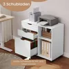 WOLTU Rollcontainer, Aktenschrank mit 3 Schubladen, 5 Produktbild-Vorschau 5