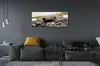 Glasbilder 125x50 Wandkunst Motorrad-Straße Himmel oben Produktbild-Vorschau 4