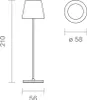 SIGOR Akku-Tischleuchte LED Nuindie pocket 21cm nachtschwar Produktbild-Vorschau 9