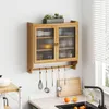 Wandschrank - 63 cm holzfarben - 3 Ablageebenen & Produktbild-Vorschau 2