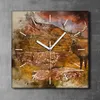 Coloray Uhr auf Leinwand 30x30 cm Wand Uhr Dekoration Produktbild-Vorschau 2