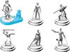 Six miniature figures of Star Wars characters are displayed on white circular bases against a white background. Produktbild-Vorschau
