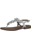 MARCO TOZZI Sandalo donna T-strap pelle fiori perle punta Anteprima dell’immagine prodotto 9