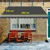 markiza zwijana 300 cm z korbą ręczną, regulowany kąt Podgląd zdjęcia produktu 4