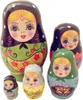Lot de 5 matriochkas russes, poupées traditionnelles en Voir les images du produit 3