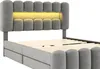 Letto imbottito Flieks 140x200cm con altoparlante USB e Anteprima dell’immagine prodotto 8