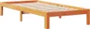 Massivholzbett mit Regal ohne Matratze Wachsbraun 100x200 Produktbild-Vorschau 8