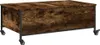 vidaXL Table basse à roulettes chêne fumé 91x55x34 cm Bois Voir les images du produit 11