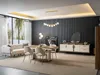 Brauner Ausziehtisch Esszimmer Rechteckiger Holz Produktbild-Vorschau 4