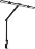 A black LED desk lamp with an adjustable arm and clamp base, shown against a white background. Náhled obrázku produktu