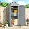 Outsunny Gartenschrank Holz extra hohe Geräteschuppen mit Produktbild-Vorschau 2