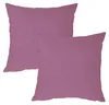 Kissenbezug 2er Set flieder 40x40 cm Struktur Leinenoptik Produktbild-Vorschau 1