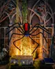 Sich abseilende Spinne mit Leuchtaugen Halloween Produktbild-Vorschau 2