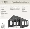 tectake® Pavillon Jasko 6 x 4 m Produktbild-Vorschau 6