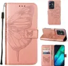 Lederhülle für Infinix Note 12i Schmetterling Prägung Flip Produktbild-Vorschau 1