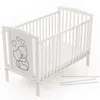 Babybett mit Matratze Luca-Mia 60x120 cm aus Holz – Bär mit Produktbild-Vorschau 4