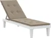 vidaXL Cuscino per sedia a sdraio Taupe (75+105)x50x4 cm Anteprima dell’immagine prodotto 3