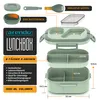 Arendo lunch box, bento box, lunch box z 6 przegrodami, Podgląd zdjęcia produktu 2