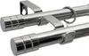 LOFT Doppelte Gardinenstange 19 mm 240 cm Silber Nickel Produktbild-Vorschau 3