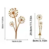 Gartenstecker Set mit Rostdeko Pusteblume, Wetterfeste Produktbild-Vorschau 2