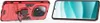 A red phone case with a ring stand is shown next to a smartphone with a blue abstract background on its screen. Náhled obrázku produktu