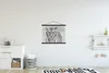 MuchoWow® Textilposter Tiger - Natur - Schwarz - Weiß 60x45 Produktbild-Vorschau 2