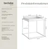 Beistelltisch Cambridge 40x40x44cm - weiß Produktbild-Vorschau 6