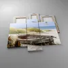 Bild auf Leinwand - Leinwandbild - 3 Teile - Strand Möwen Produktbild-Vorschau 2