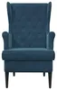 vidaXL Sessel Blau Samt Produktbild-Vorschau 4